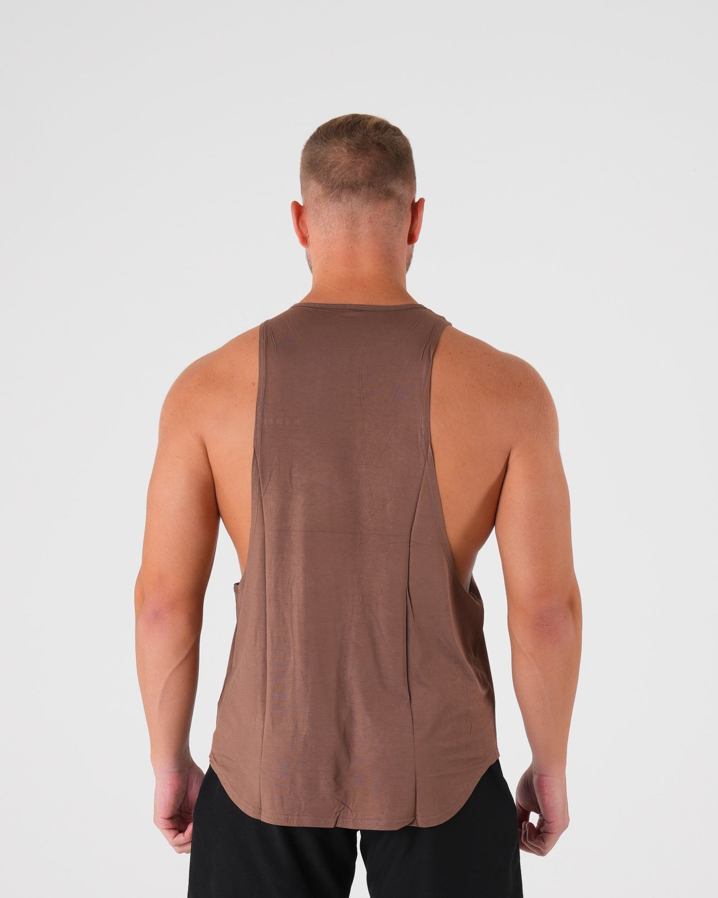 Men Mocha Tech Edge Tank - NVGTN