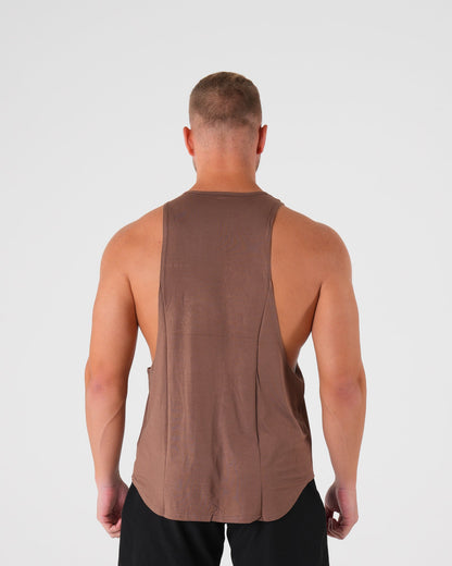 Men Mocha Tech Edge Tank - NVGTN