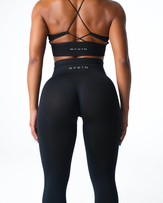 Women Black Performance Seamless Leggings - NVGTN