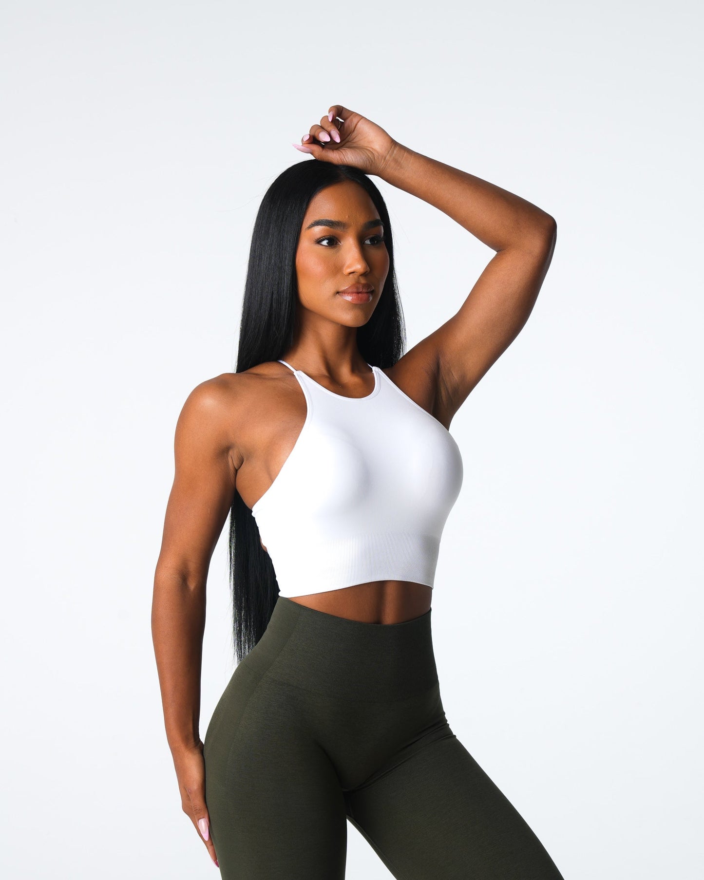 Women White Embrace Seamless Bra - NVGTN