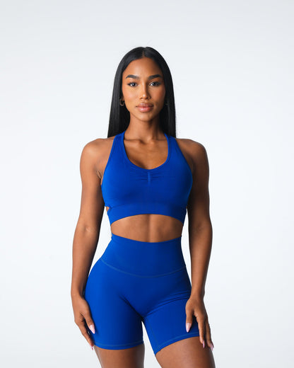 Women Sapphire Blue Rise Seamless Bra - NVGTN