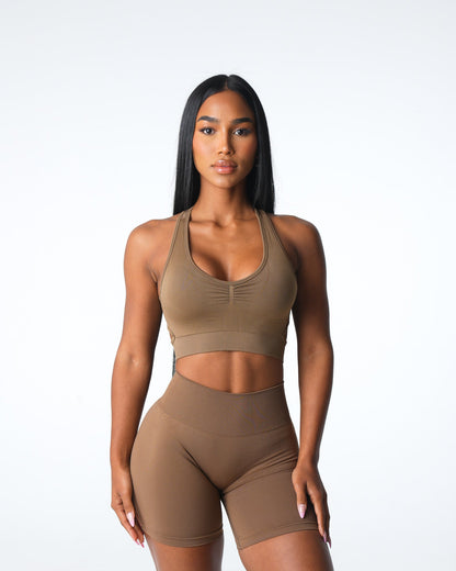 Women Toasted Almond Rise Seamless Bra - NVGTN