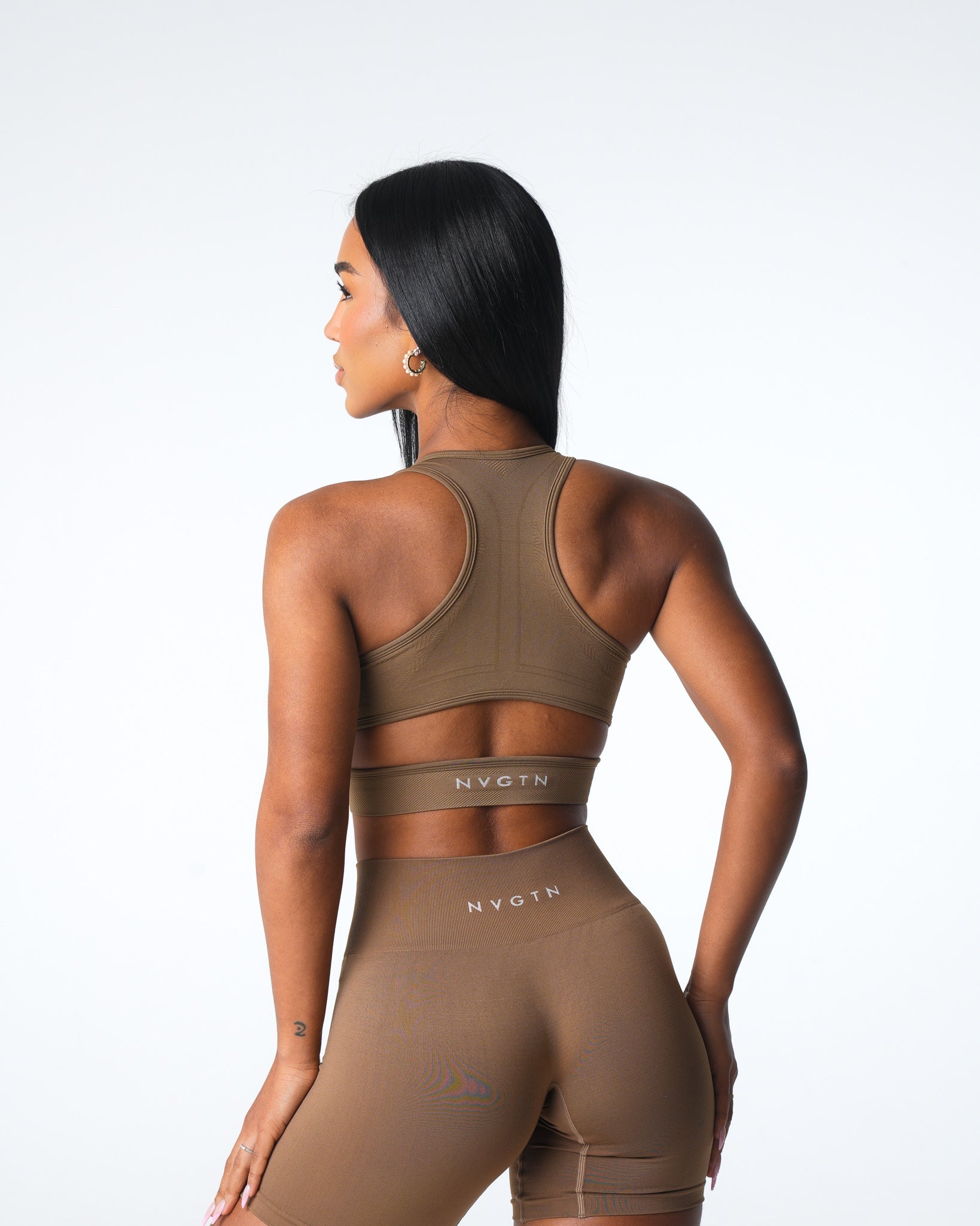 Women Toasted Almond Rise Seamless Bra - NVGTN