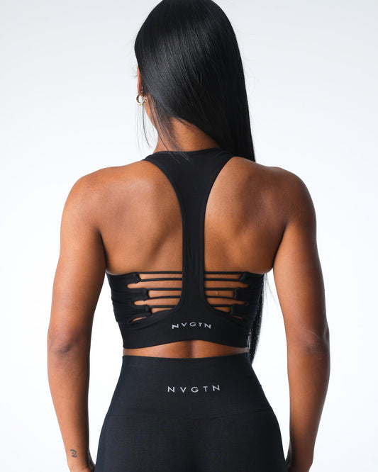 Women Black Resilience Seamless Bra - NVGTN