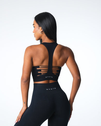 Women Black Resilience Seamless Bra - NVGTN