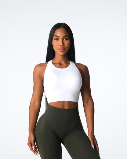 Women White Resilience Seamless Bra - NVGTN