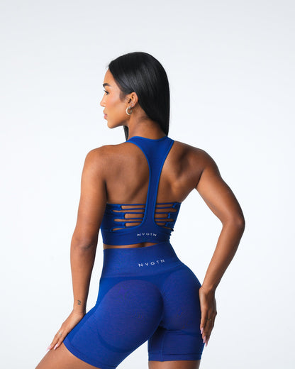 Women Azure Blue Resilience Seamless Bra - NVGTN