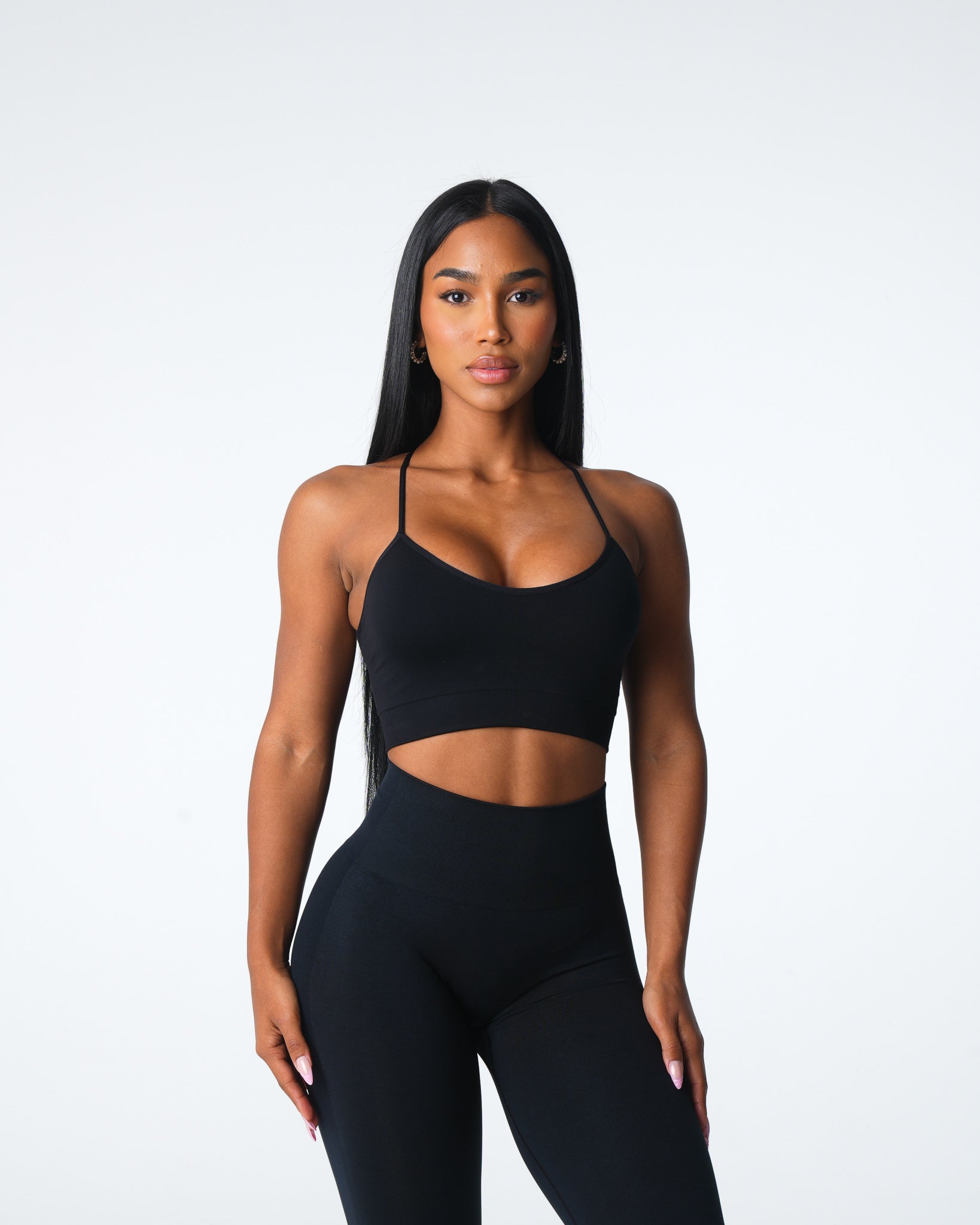 Women Black Cascade Seamless Bra - NVGTN