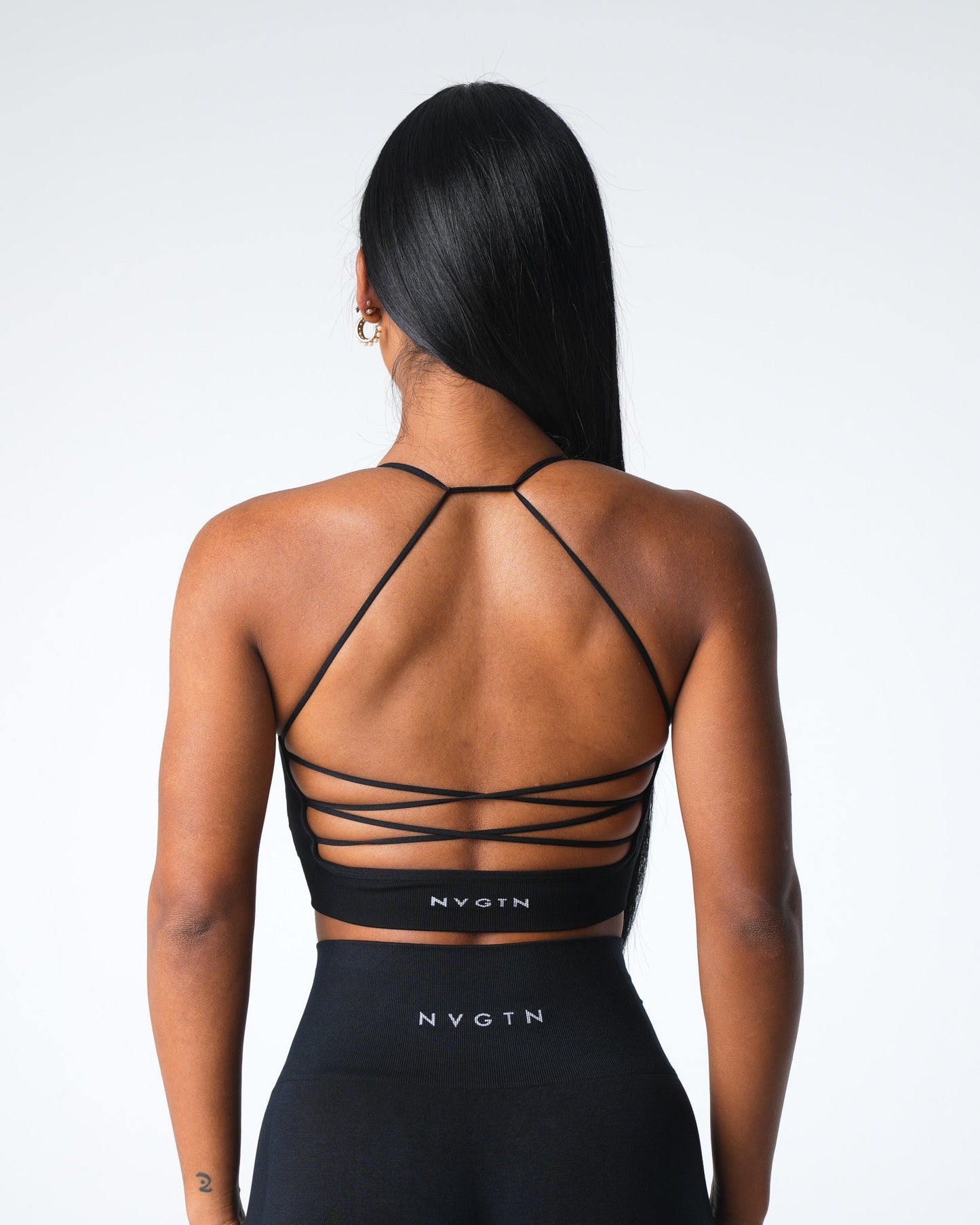 Women Black Cascade Seamless Bra - NVGTN