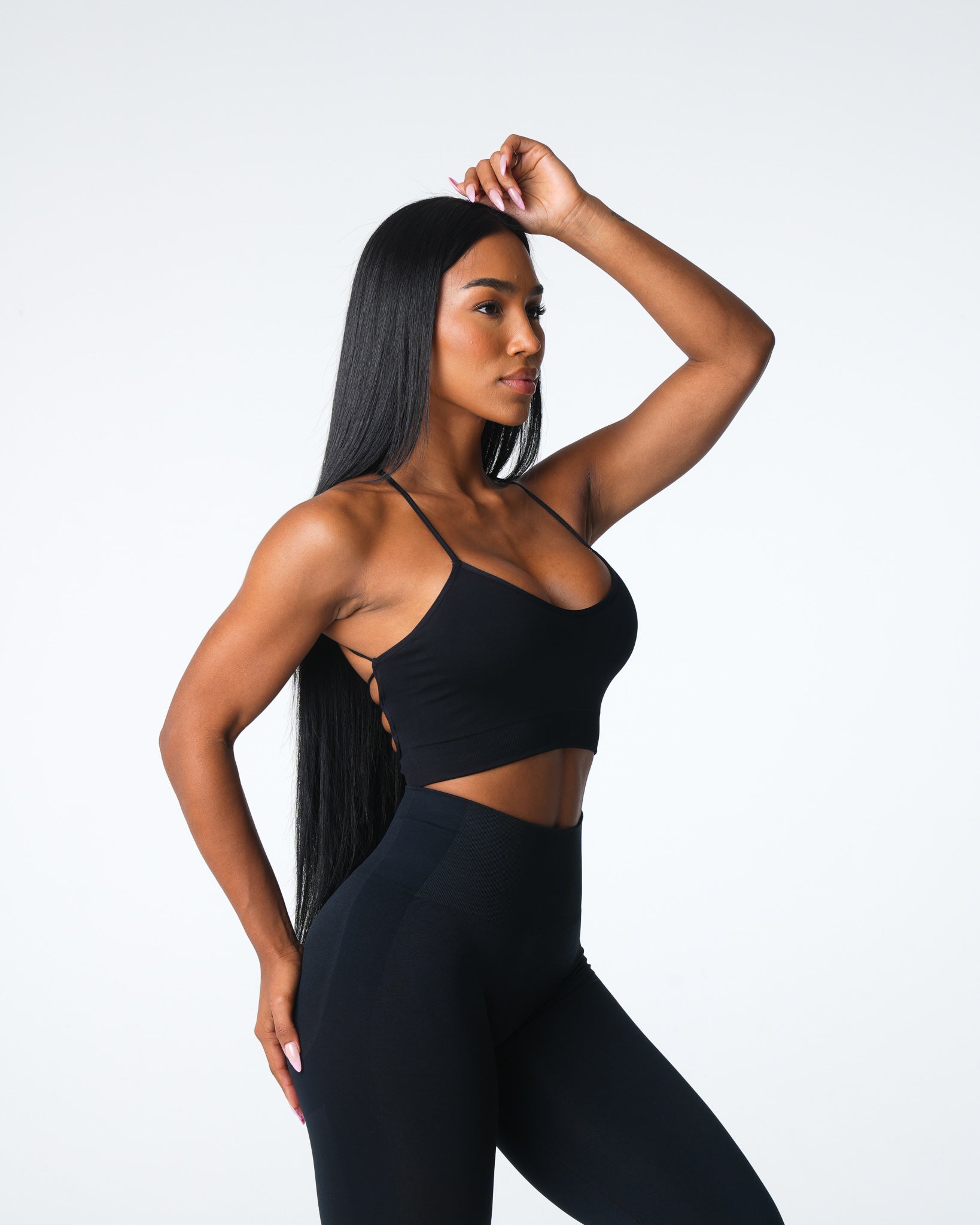 Women Black Cascade Seamless Bra - NVGTN