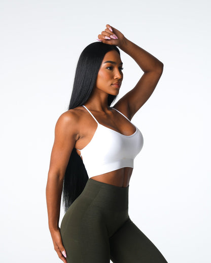 Women White Cascade Seamless Bra - NVGTN