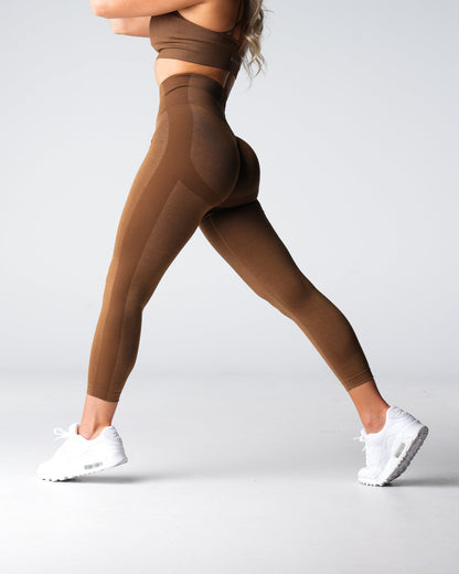 Women Mocha Performance Seamless Leggings - NVGTN