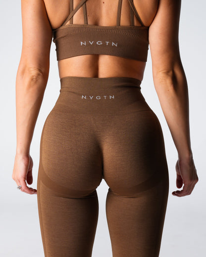 Women Mocha Performance Seamless Leggings - NVGTN