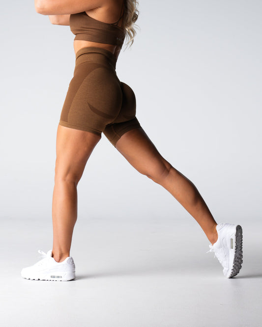 Women Mocha Contour 2.0 Seamless Shorts - NVGTN
