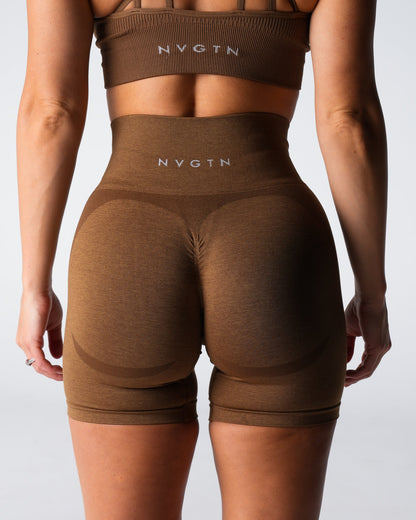 Women Mocha Contour 2.0 Seamless Shorts - NVGTN