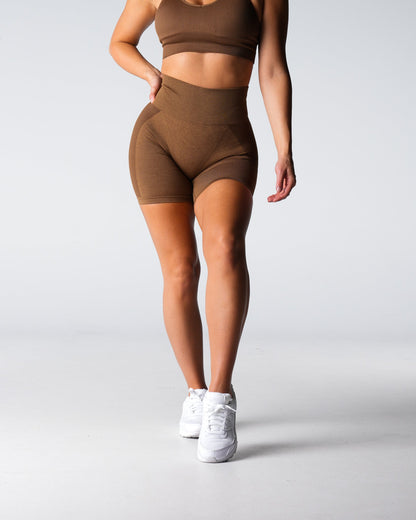 Women Mocha Contour 2.0 Seamless Shorts - NVGTN