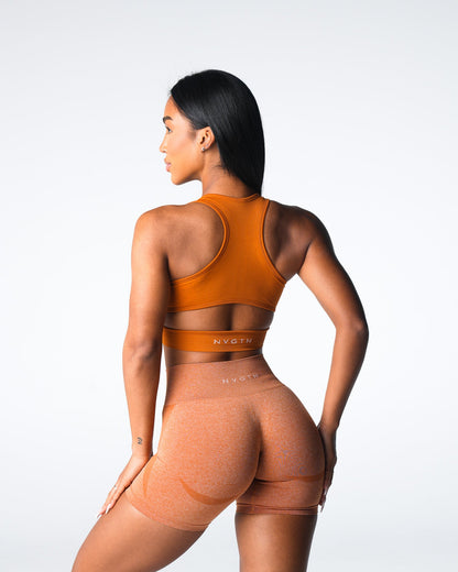 Women Terracotta Rise Seamless Bra - NVGTN