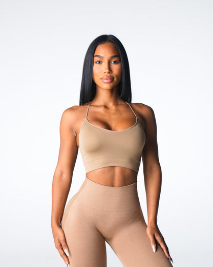 Women Beige Cascade Seamless Bra - NVGTN