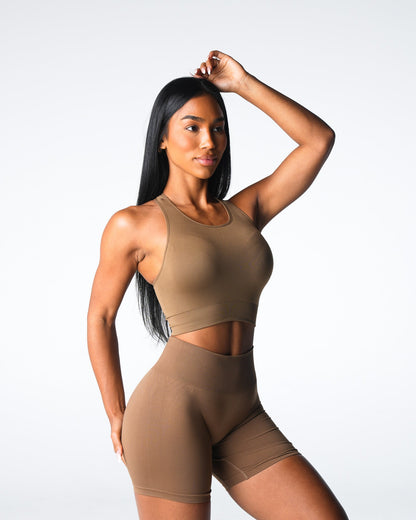 Women Toasted Almond Resilience Seamless Bra - NVGTN