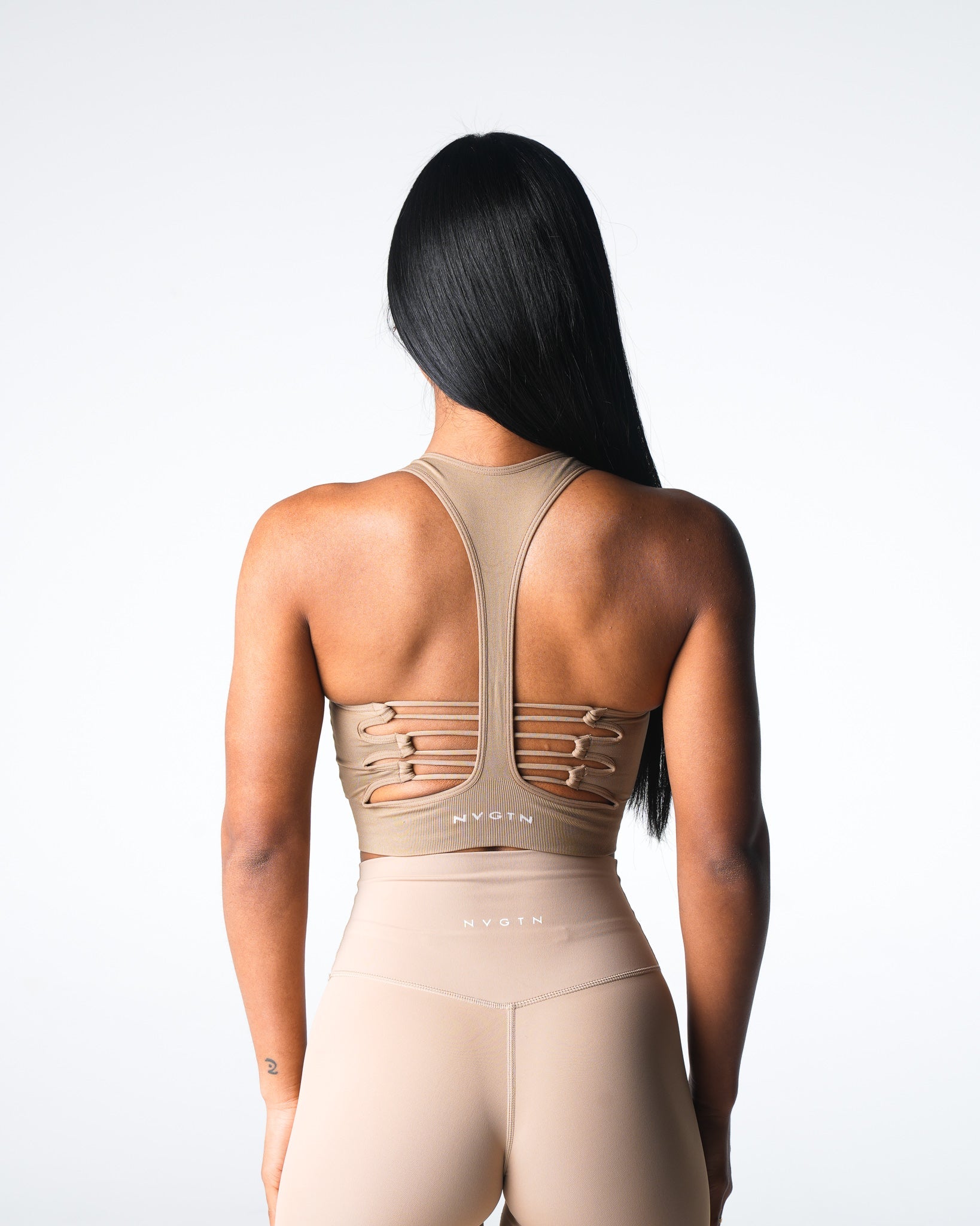 Women Beige Resilience Seamless Bra - NVGTN
