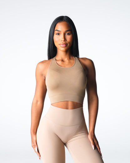 Women Beige Resilience Seamless Bra - NVGTN