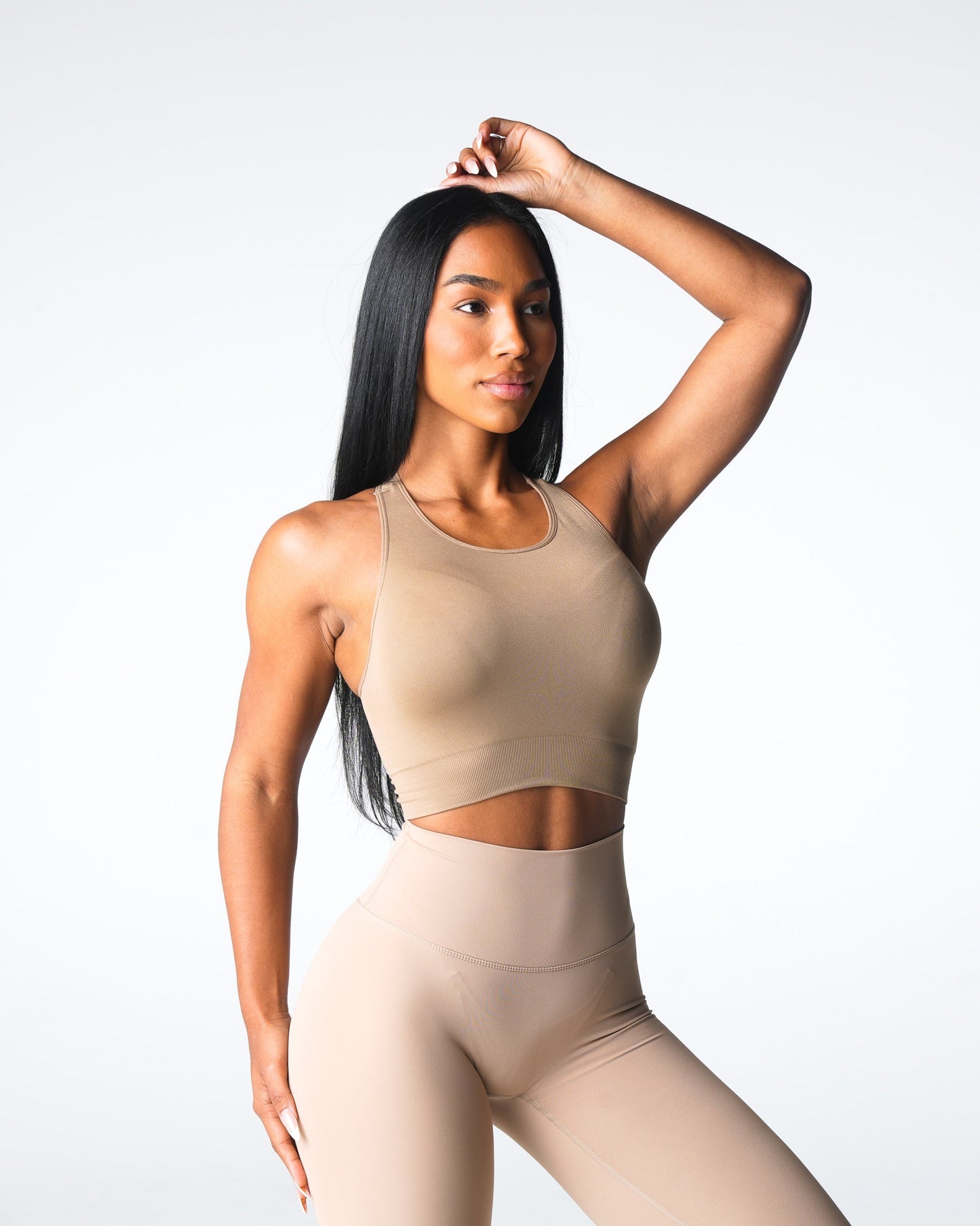 Women Beige Resilience Seamless Bra - NVGTN