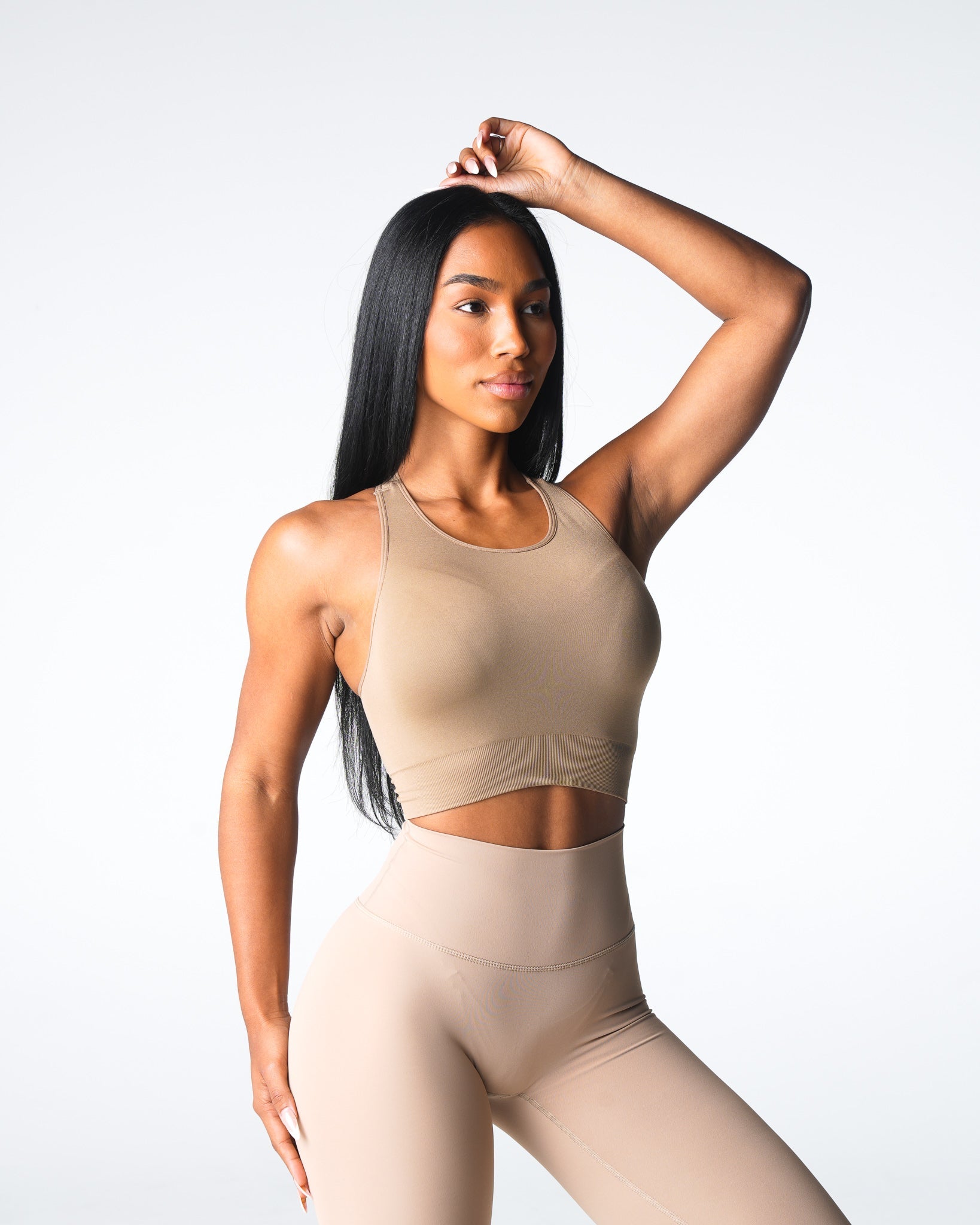 Women Beige Resilience Seamless Bra - NVGTN