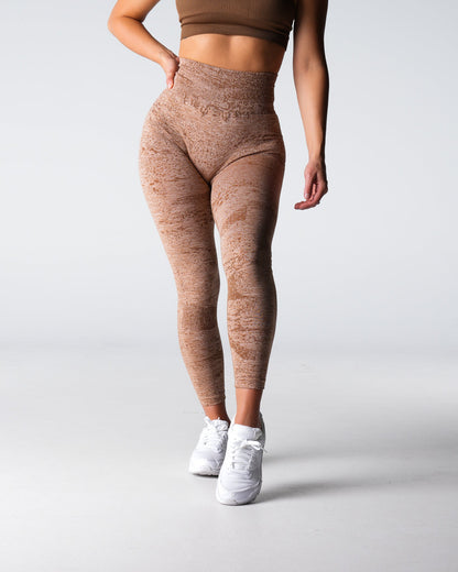 Women Sand Digital Seamless Leggings - NVGTN