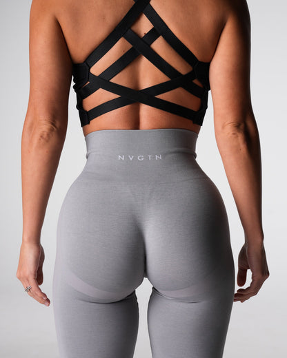 Women Grey Performance Seamless Leggings - NVGTN