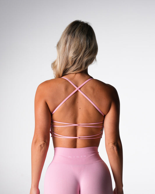 Women Baby Pink Invincible Seamless Bra - NVGTN