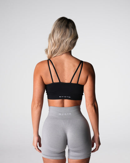 Women Black Bliss Seamless Bra - NVGTN