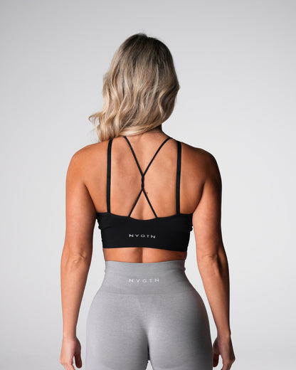 Women Black Strive Seamless Bra - NVGTN
