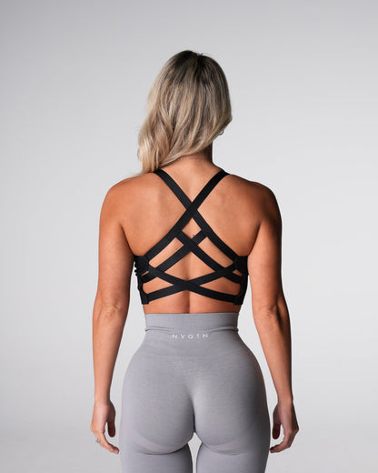 Women Black Enchant Seamless Bra - NVGTN