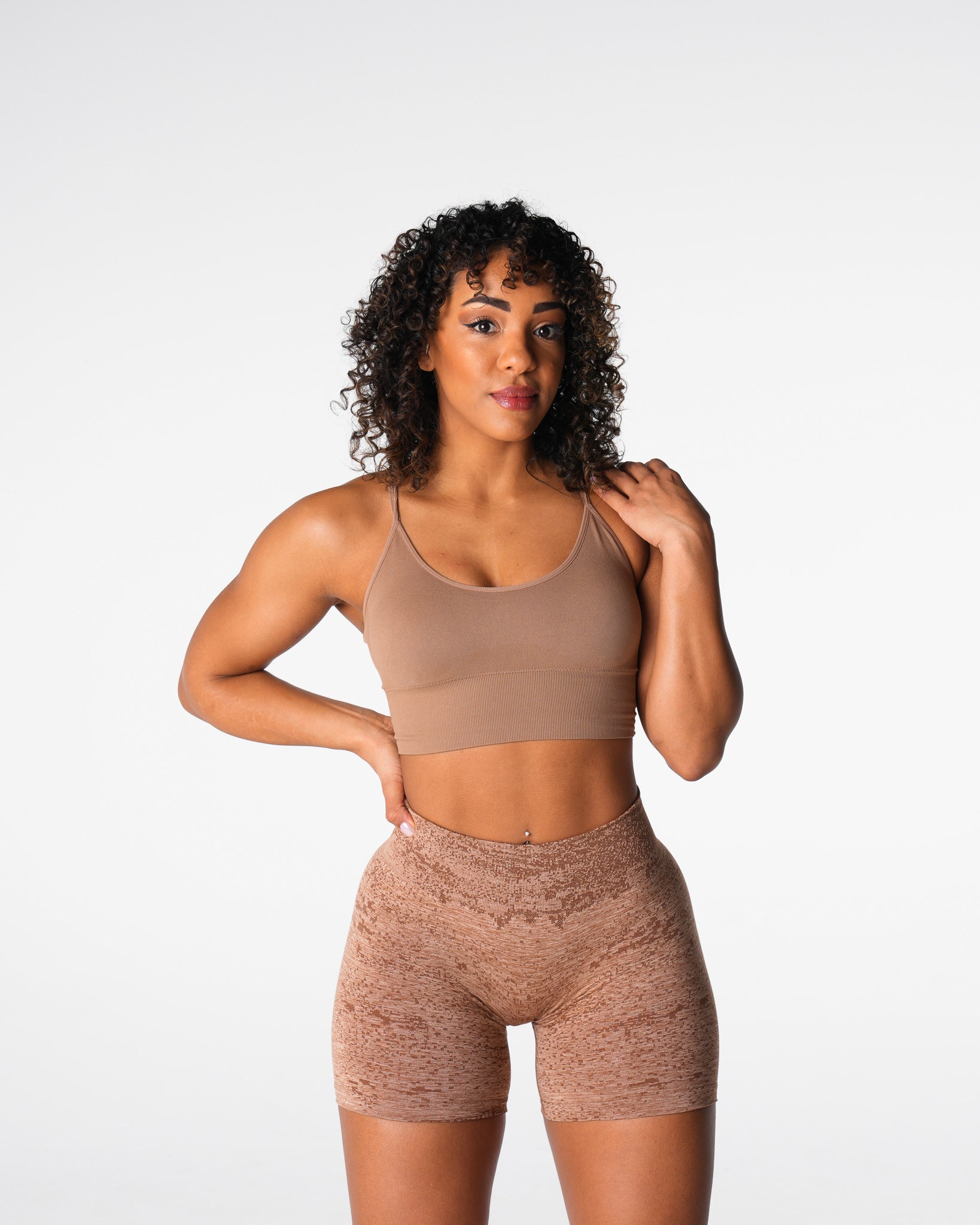 Women Sand Flourish Seamless Bra - NVGTN