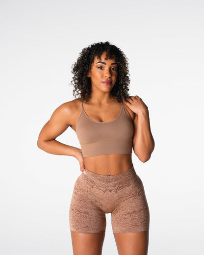 Women Sand Flourish Seamless Bra - NVGTN