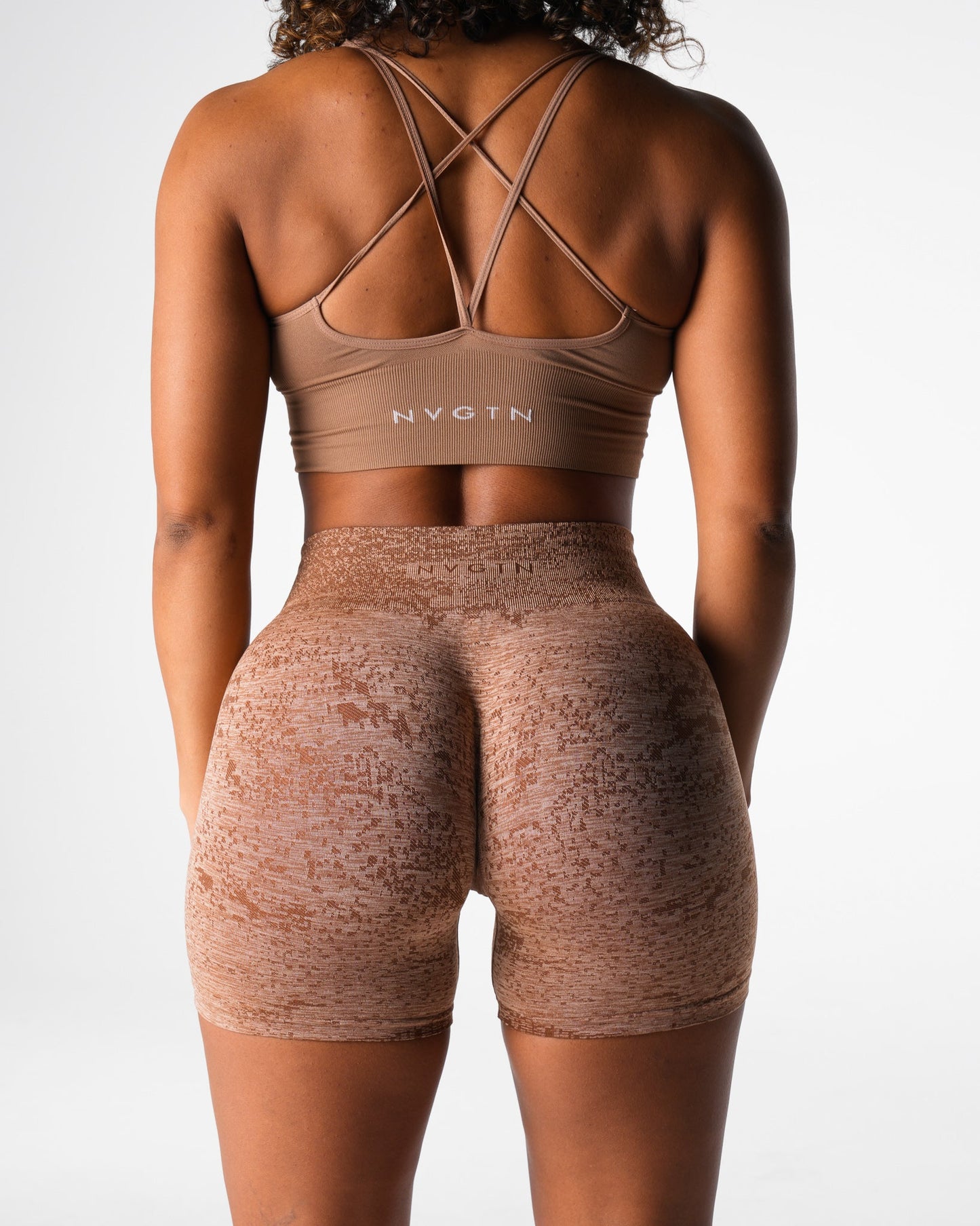 Women Sand Digital Seamless Shorts - NVGTN