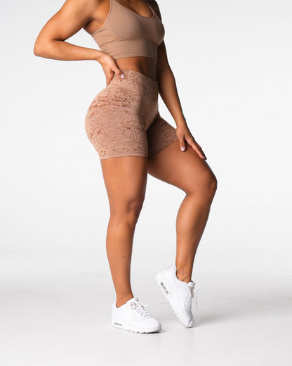 Women Sand Digital Seamless Shorts - NVGTN