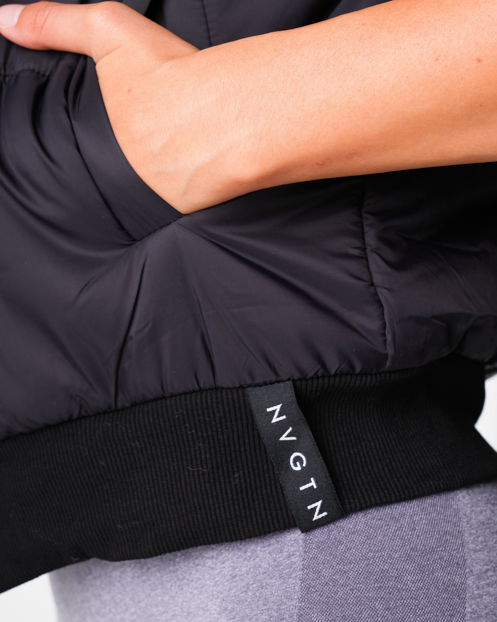 Women Black Cloud Puffer Vest - NVGTN