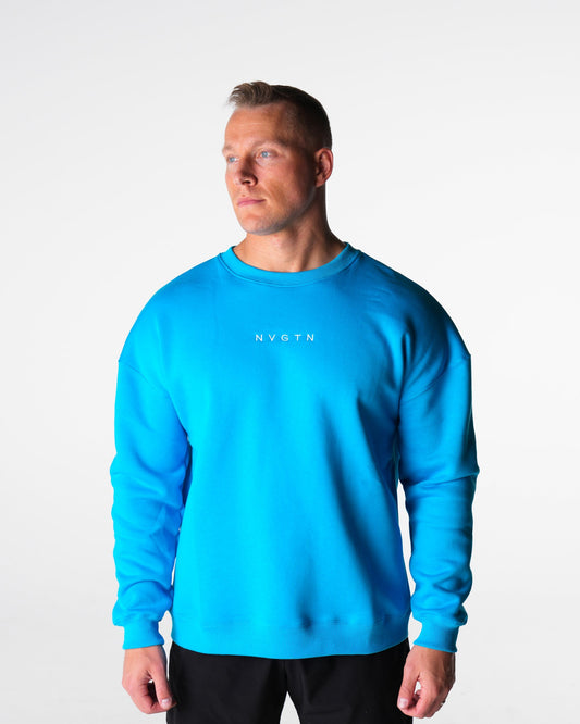 Men Oasis Blue Comfort Crew - NVGTN