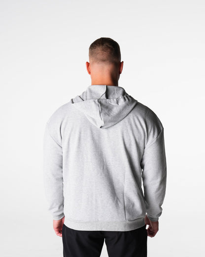 Men Light Grey Elite Full Zip Hoodie - NVGTN