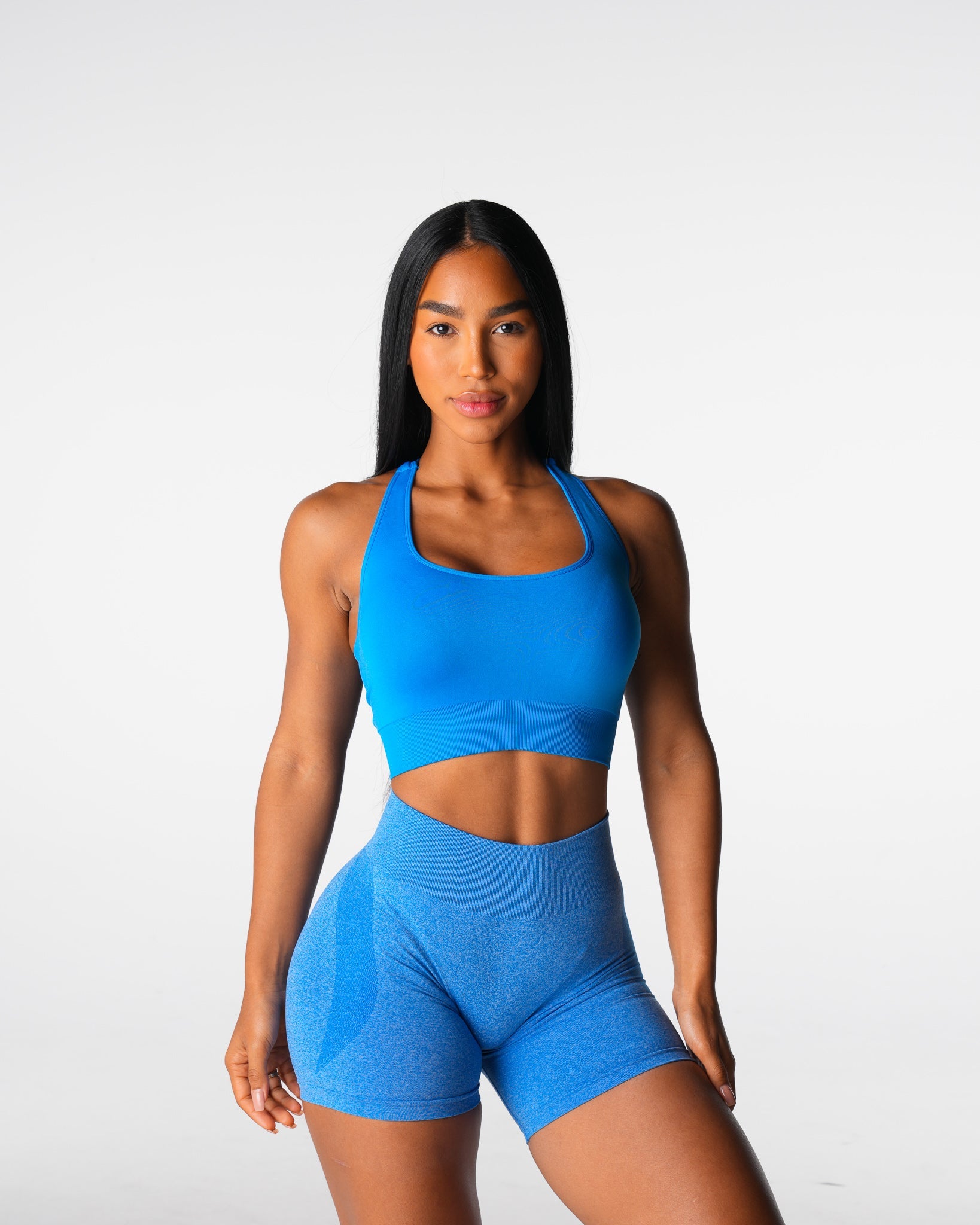 Women Ocean Blue Thrive Seamless Bra - NVGTN