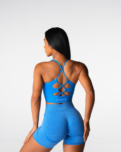 Women Ocean Blue Thrive Seamless Bra - NVGTN