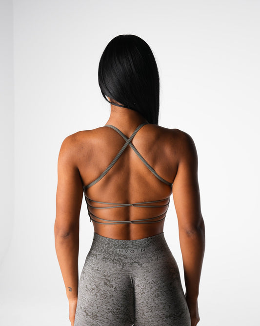 Women Khaki Green Invincible Seamless Bra - NVGTN