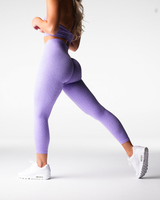 Women Lilac Zesty Seamless Leggings - NVGTN