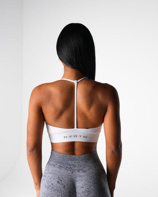 Women White Wander Seamless Bra - NVGTN