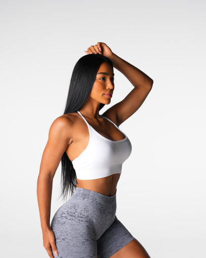 Women White Wander Seamless Bra - NVGTN
