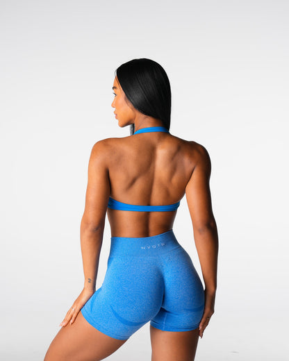 Women Ocean Blue Comeback Seamless Halter Bra - NVGTN