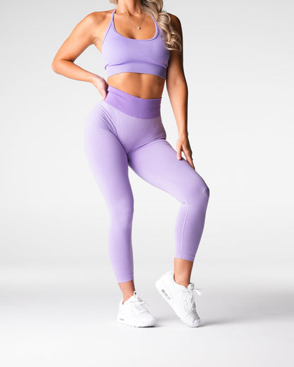 Women Lilac Knockout Seamless Leggings - NVGTN