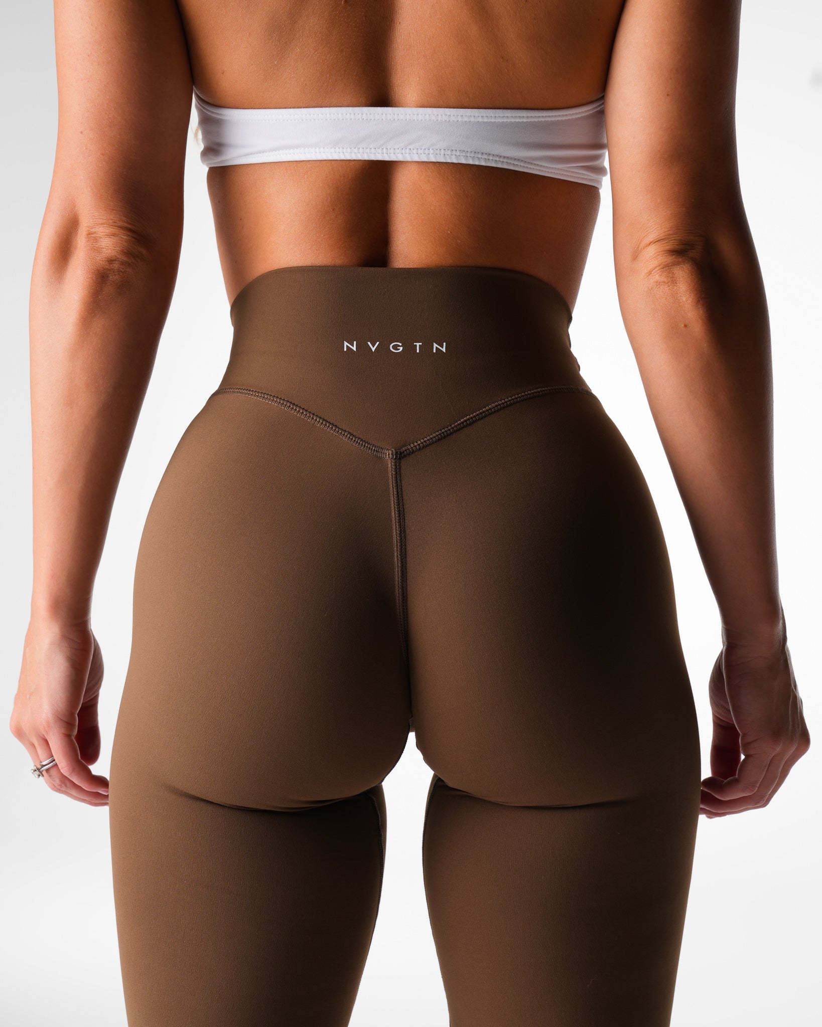 Women Espresso Effortless Flare Leggings - NVGTN