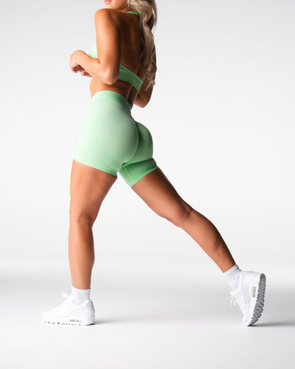 Women Pistachio Figure Seamless Shorts - NVGTN